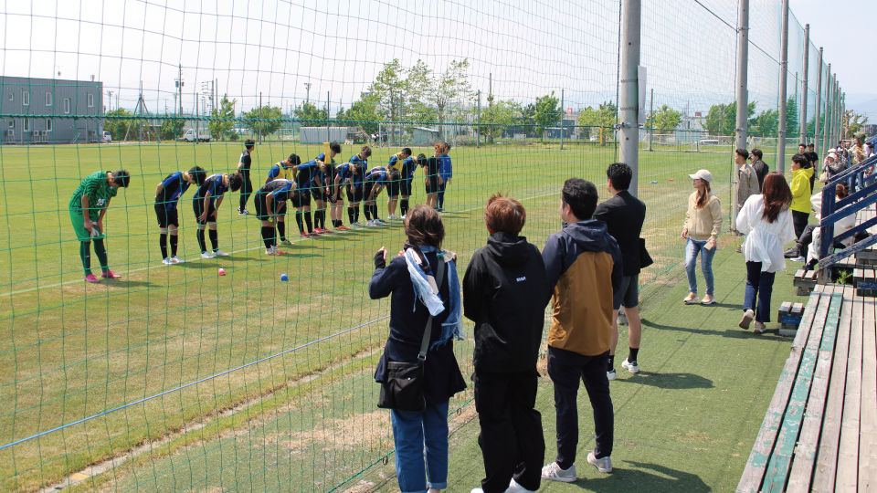 後志インテルFC 地域活動 試合を応援してくれる地域の方々